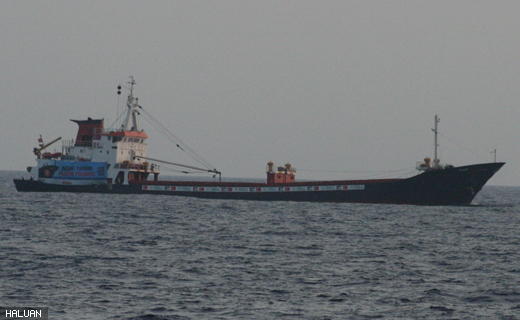 Inilah kapal kargo "Gazze" yang membawa barangan bantuan IHH Turki.