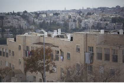 Sebahagian daripada perumahan sedia ada Yahudi di Ramat Shlomo