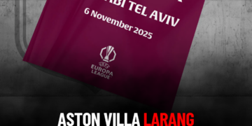 Aston Villa Larang Penyokong Maccabi Tel Aviv Bertandang ke Stadium Mereka.
